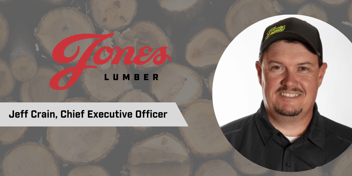 Jeff Crain, new CEO of Jones Lumber 